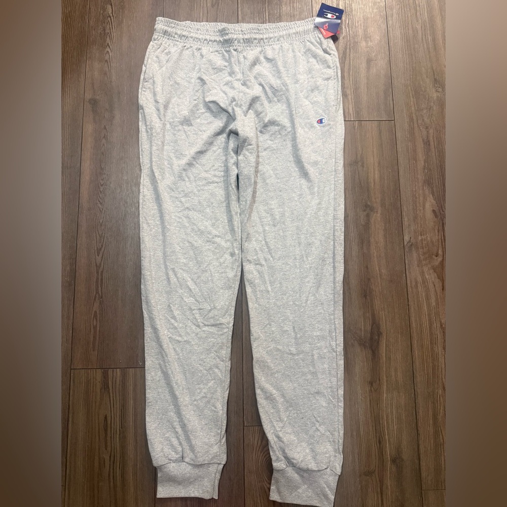 Champion Gray Fleece Jogger Sweatpants Men’s Large Standard Fit NWT